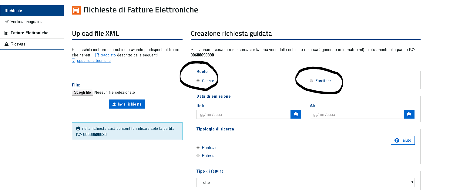 SCARICA FILE XML DA AGENZIA ENTRATE